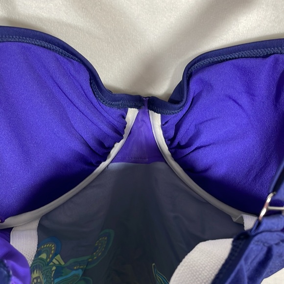 Title Nine Swim Top w Underwire and hidden adjustable back clasps. 🌟NWT🌟sz 36c - Picture 6 of 9